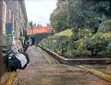  Stevens Galerie - stevenstift à Leiden 1889 Max Liebermann impressionnisme allemand